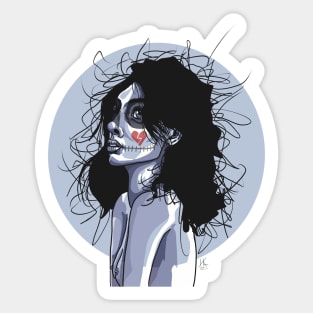 Death And Loneliness Sticker